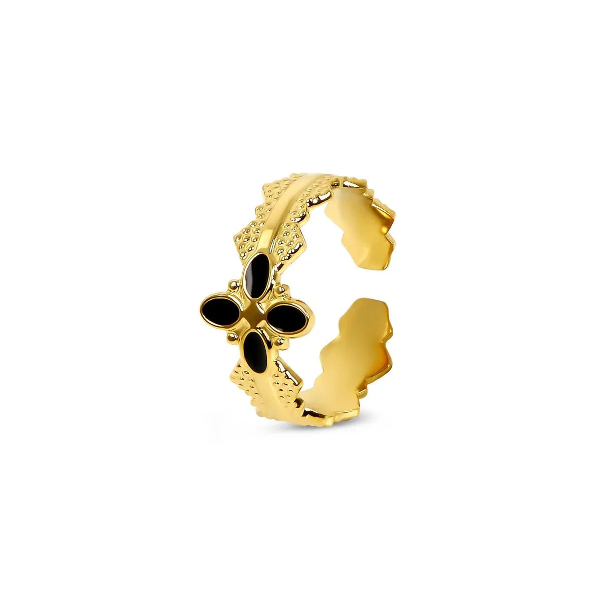 Anillo Ajustable Blossom Bañado en Oro 18K