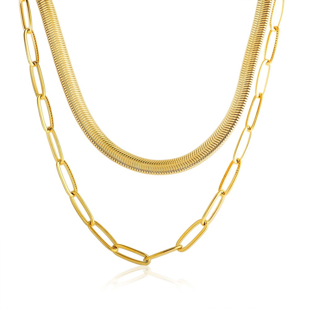 Mix Collar Antonela Bañado en Oro 18k